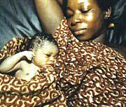 Mother and newly-born child, Ghana::© Nancy Durrell McKenna