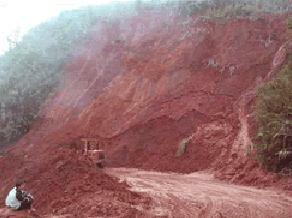 Mud slide on a denuded hillside in Laos. Photo Courtesy: North by Northwest Tours